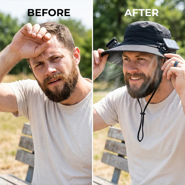 Oveltrix FanHat™ Solar-Powered Cooling Hat