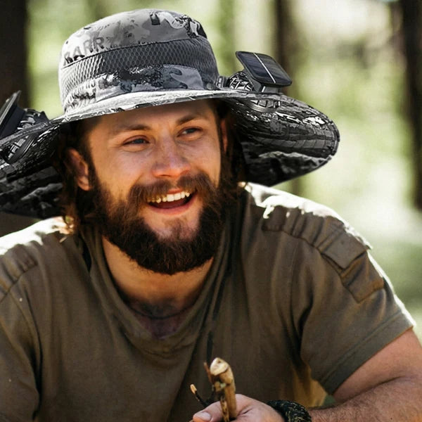 Oveltrix FanHat™ Solar-Powered Cooling Hat