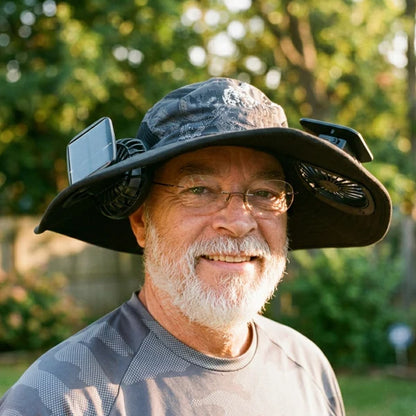 Oveltrix FanHat™ Solar-Powered Cooling Hat